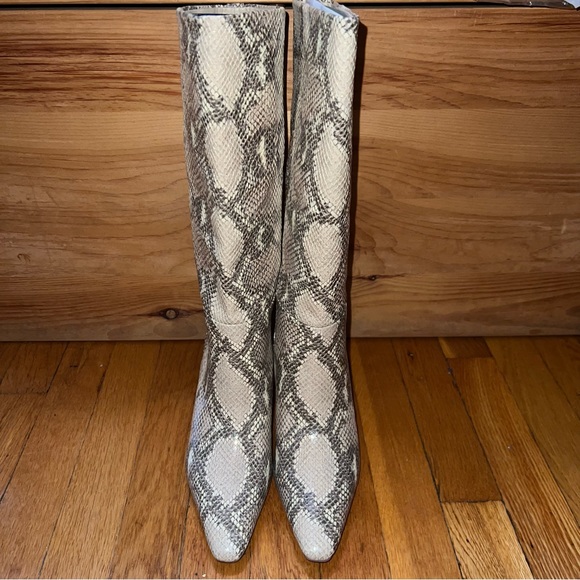 Sam Edelman Samira snakeskin flared heel leather boots. Brand new in box. NWT - Picture 2 of 6